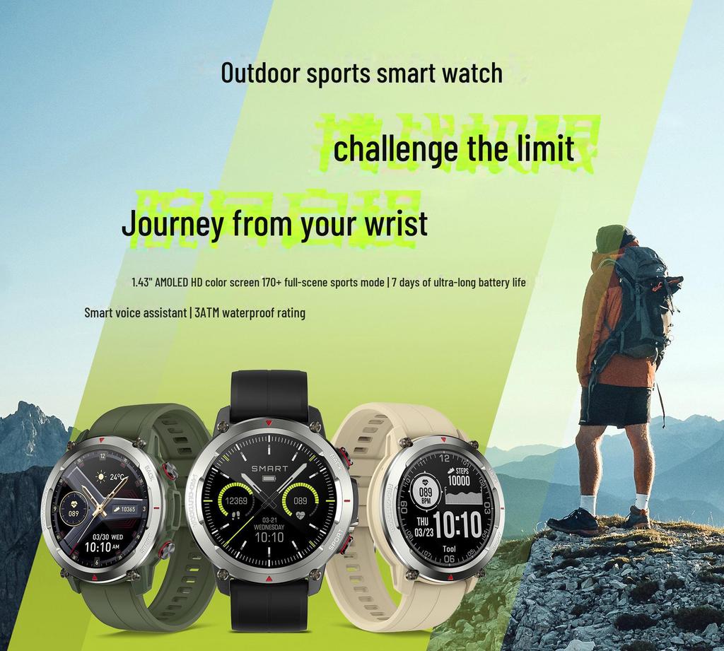 S55 Chytré hodinky: Unisex Vodotěsné Sportovní Hodinky s Monitorováním Srdeční Frekvence a Kyslíku v Krvi