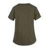 Women's Fashion V-neck Short Sleeve Workwear With Pockets Printed Tops