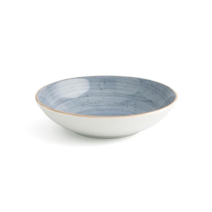 Assiette Creuse Ariane Terra Céramique Bleu (Ø 21 Cm) (6 Unités)