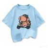 Summer Cute Design Capybara Tshirt  Kids Girl TShirt Capibara Cartoons Clothes Capybaras Baby Boys T Shirt Casual Top Clothes