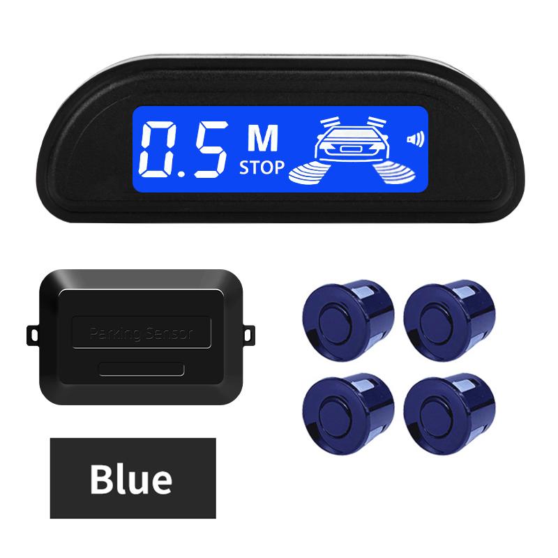 Hippcron Car Parking Sensor Kit With Auto Parktronic Reverse LED Monitor 22mm 4 Sensors Radar Detector System Backlight Display