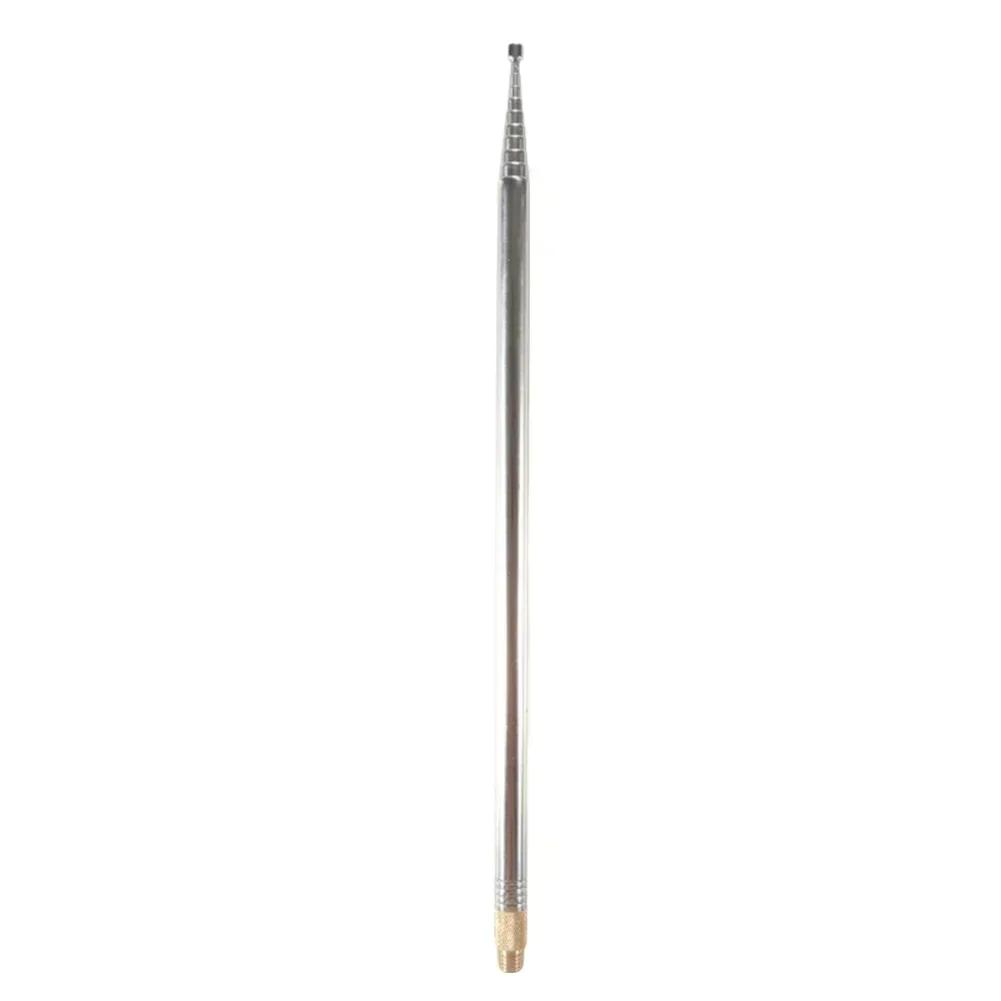 1Pc Shortwave Antenna 2.5m Whip Antenna Portable Telescopic Antenna 304 Stainless Steel For Pac 12 JPC 7 DIY Shortwave Radio