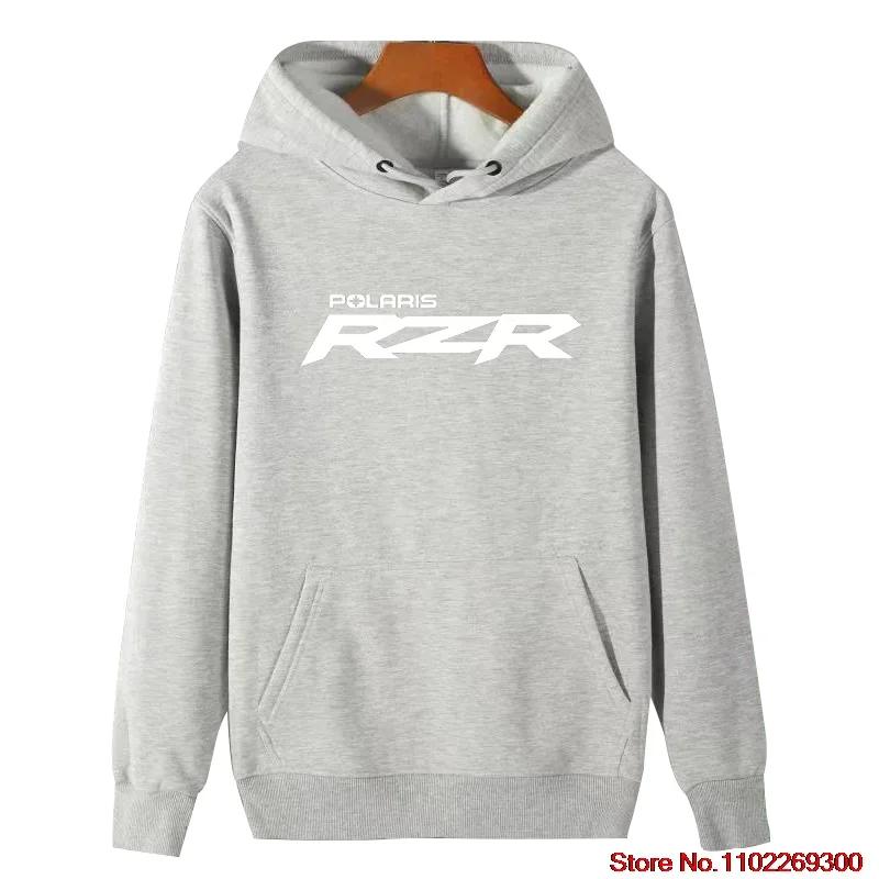 Polaris Rzr Graphic Hooded Sweatshirts Polaris Off Road High Quality Unisex Cotton Thick Sweater Hoodie Winter Men's Sportswear