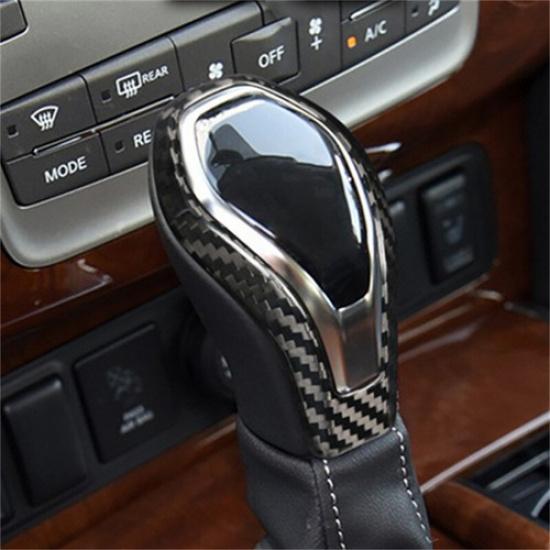 DIY Carbon Fiber Car Center Gear Shift Knob Cover For Infiniti Q60 QX60 2016-20