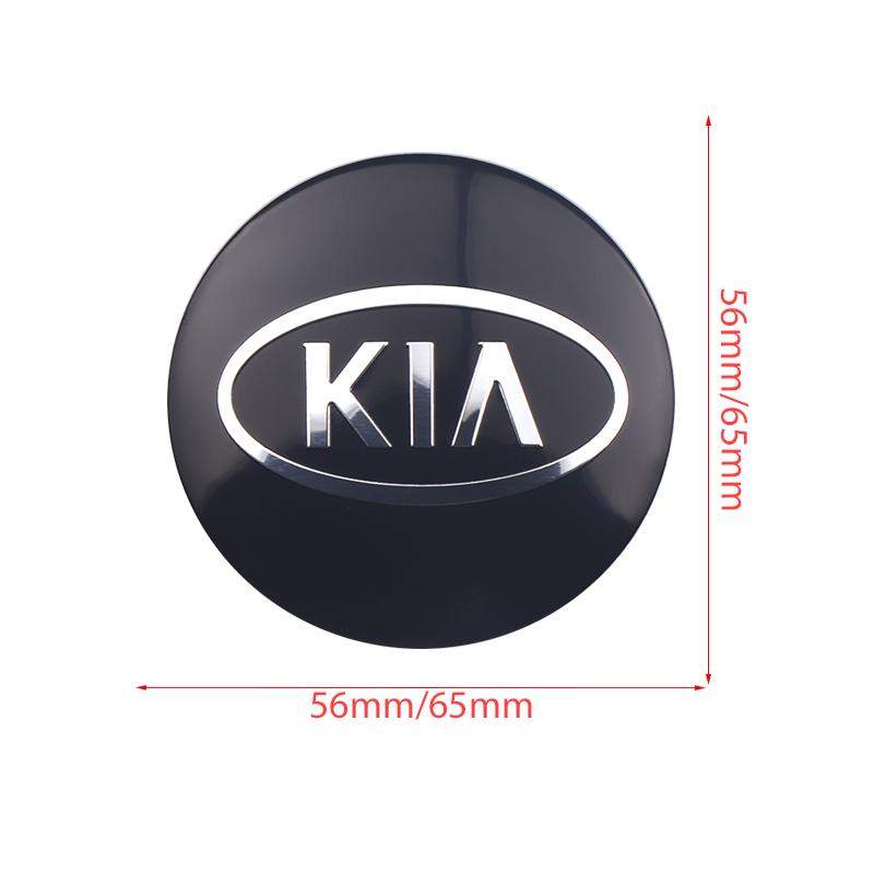 2026 Hot Car Sticker 4PC 56mm 60mm Car Wheel Center Covers Sticker Hub Cap Decoration For KIA Ceed Sorento K5 Rio Sportage Soul