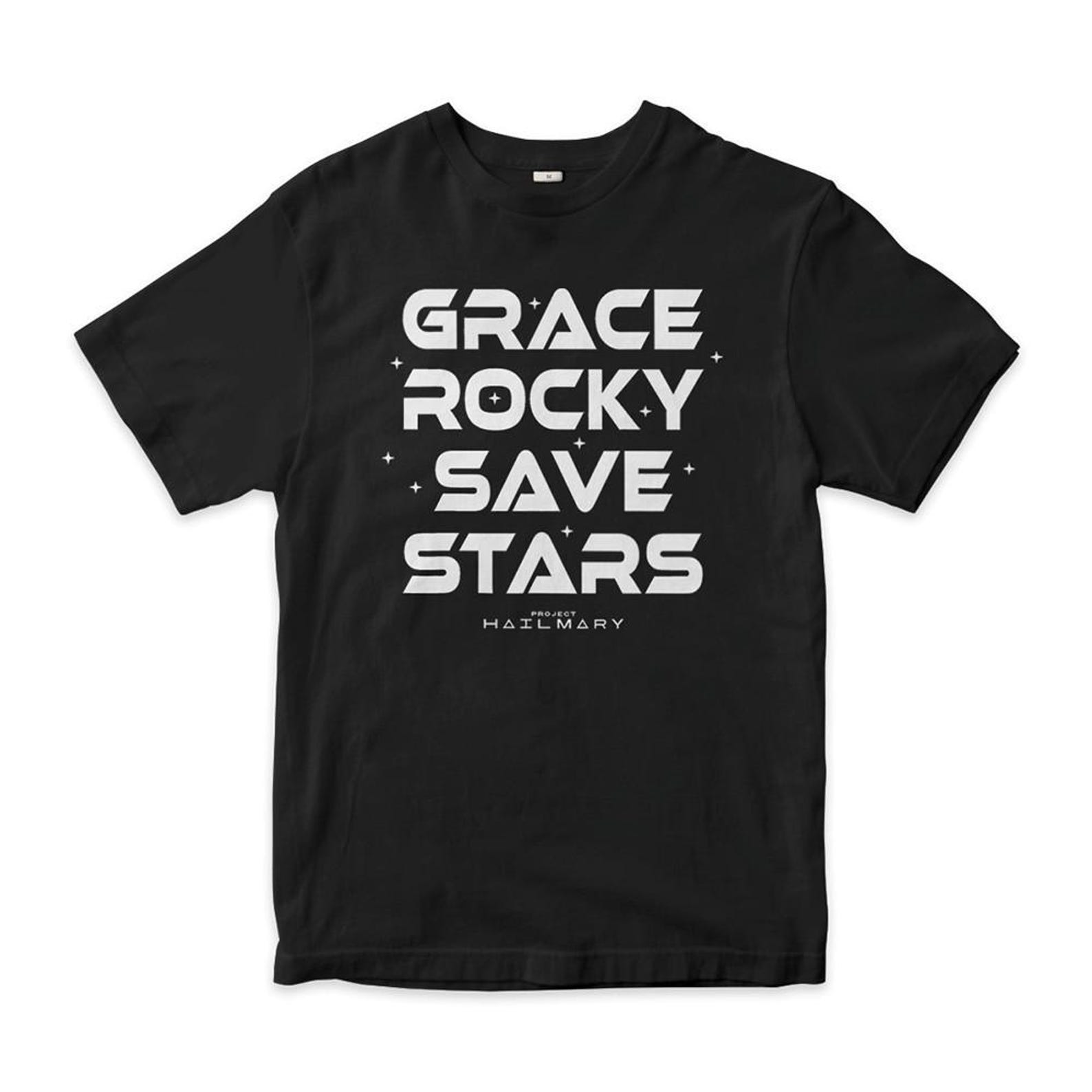 Project Hail Mary Grace Rocky Save Stars T-Shirt, Men s and Women s Sizes (PRH-075188) 4XL