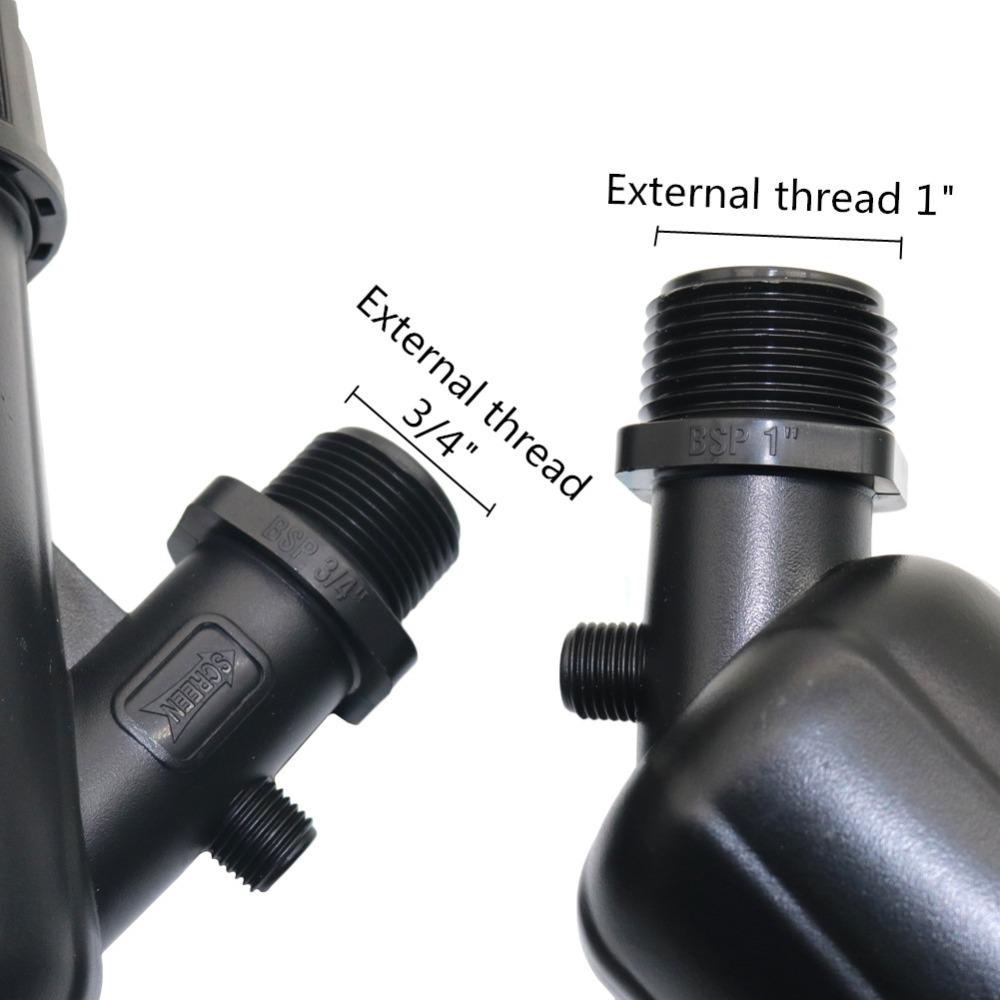 Y-type Water Filter with 3/4", 1" Male Thread Agriculture Tools Garden Lawn Watering Irrigation Purifier Garden Supplies 1 Pc