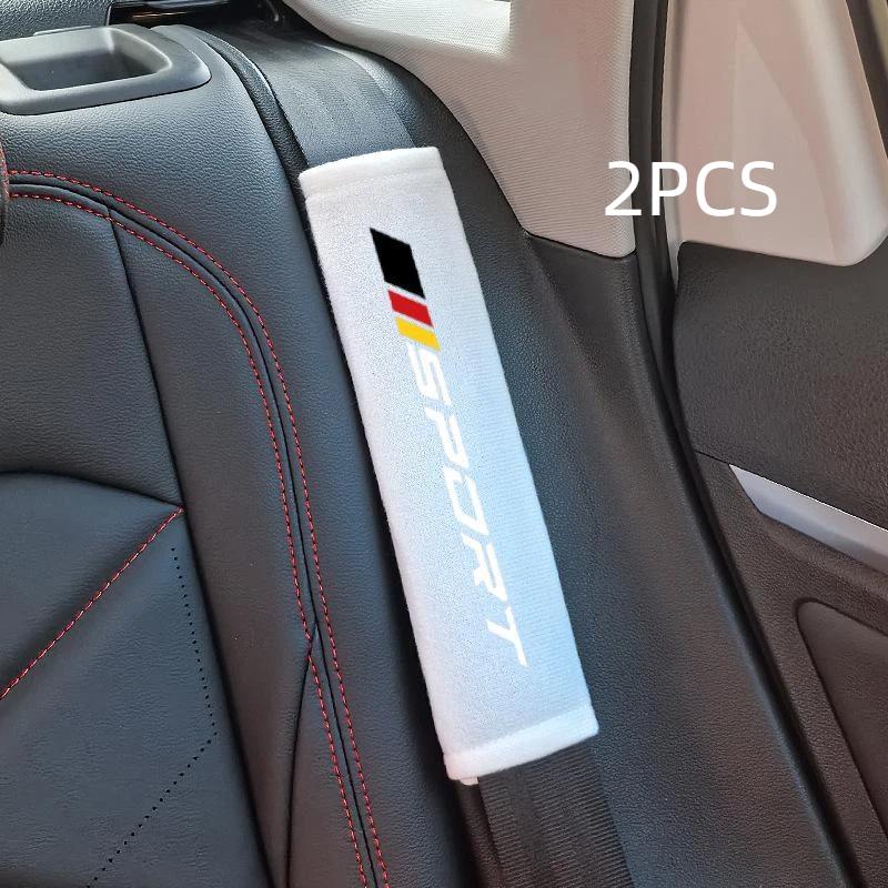 2Pcs Soft Comfortable Car Seat Belt Cushion Personalized Fashionable Pad Suitable For Most Cars Suvs Trucks Daily Use