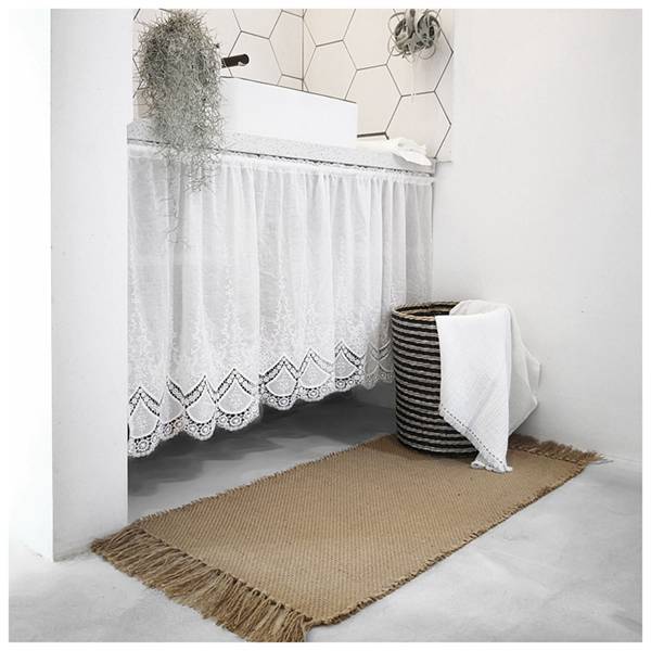 Vintage Embroider Fabric Curtain Blackout Curtains Kitchen Bedroom Bathroom Cabinet Home Decor Rod Pocket Cafe Short 1 Panel
