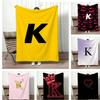 Artwork K-K Throw Lightweight 240g Flannel Blanket Soft Skin-friendly for Summer Cooling