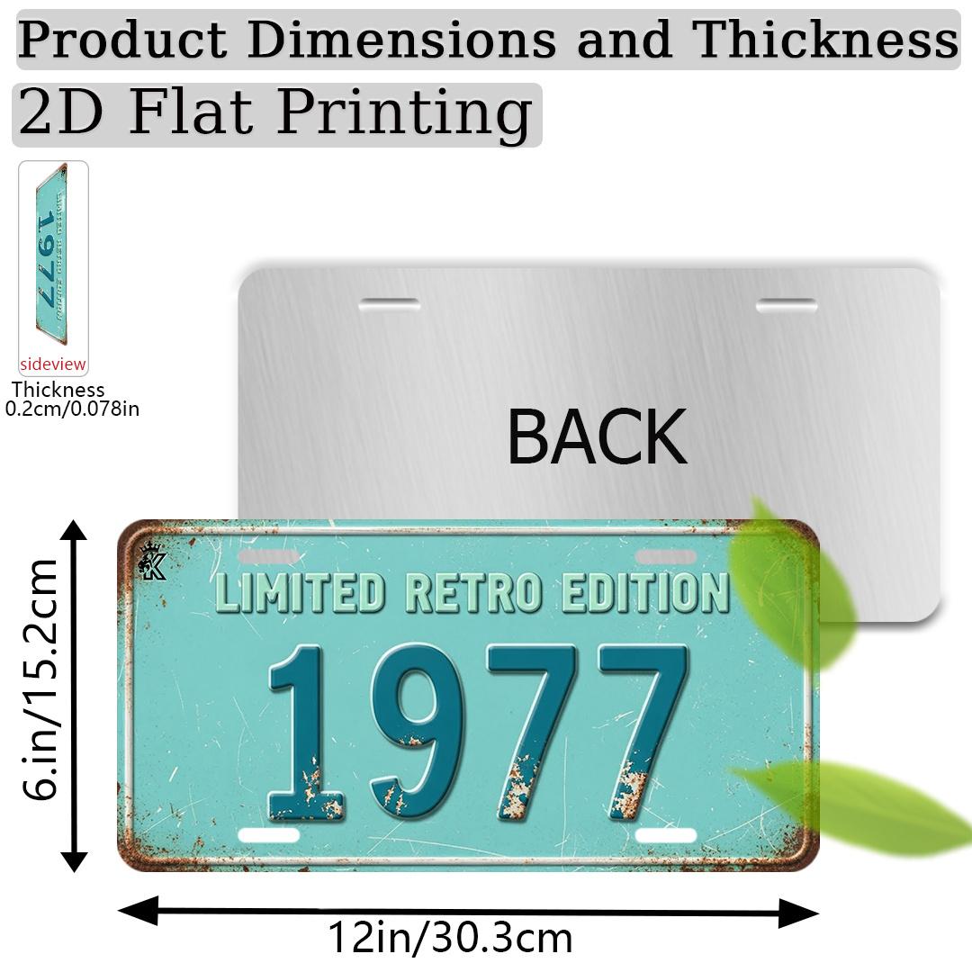 D flat printing set of retro aluminum sign limited edition retro aluminum sign only available for decoration 15x30cm(5.9x7.8inch)