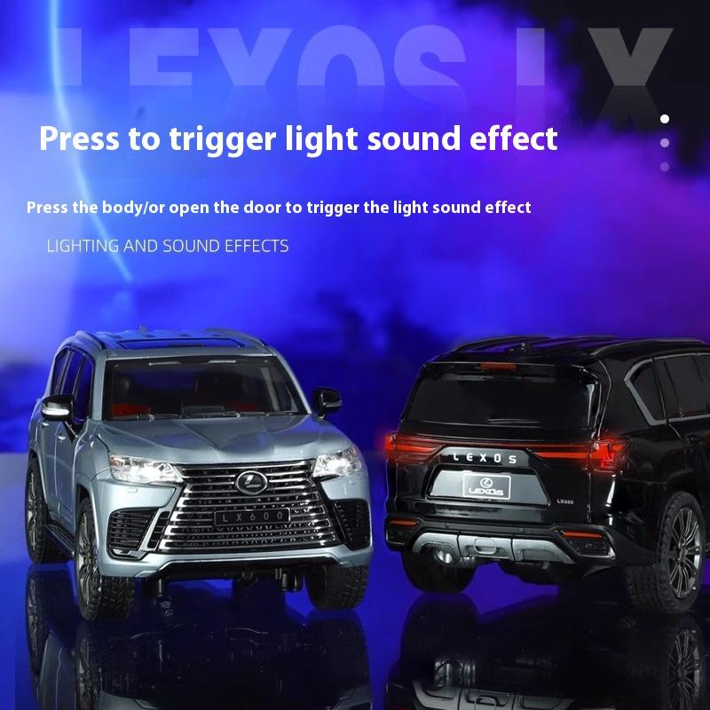 1:24 Lexus LX600 Off Road SUV Alloy Diecast Model Car Miniauto Children's Toy Series Mother Kids Games Mini GT Holiday Gift Boy
