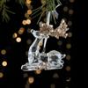 2pcs With Sequins Snowflake Hanging Ornaments Clear Christmas Tree Hanging Ornaments  Shopping Mall