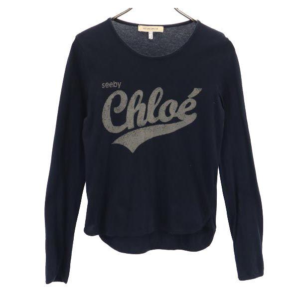 

SEE BY CHLOE Long sleeve T-shirt F 36 black Ron T Women Used