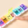 Portable Mini Press Medicine Box: Weekly Detachable Compartments - Travel Storage & Custom Logo