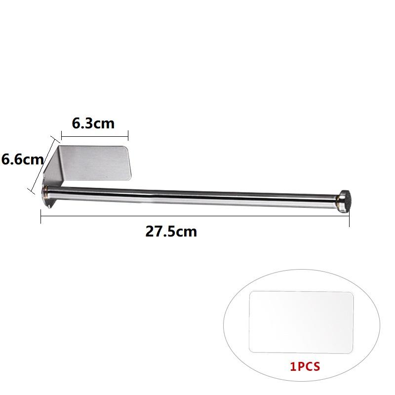 Punch-Free Toilet Paper Holder Self Adhesive Bathroom Kitchen Stainless Steel Toilet Roll Holder Wall Organizer Home Accessories