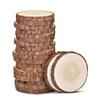 2pcs 10-12cm Nature Unfinished Round Wood Slices Wooden Circle for Weddings Centerpieces Decor and DIY Painting Crafts
