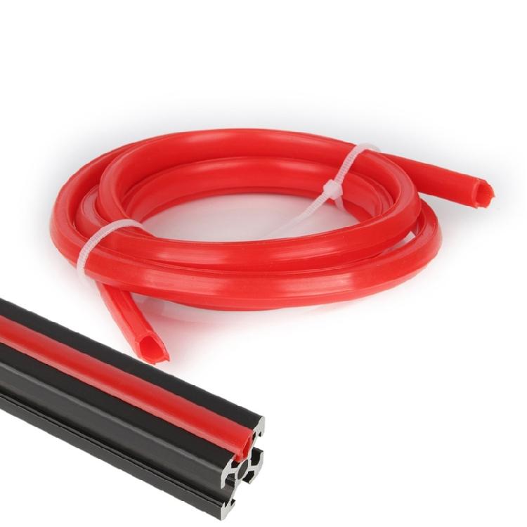 Colored 4 Meter PVC Flat Seal for Sealing and Decorating 2020 V Slot Aluminum Structure