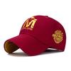 Embroidered M Wolf Baseball Cap Spring Casual Men's and Women's Sun Hat Youth Trendy and Versatile Hat