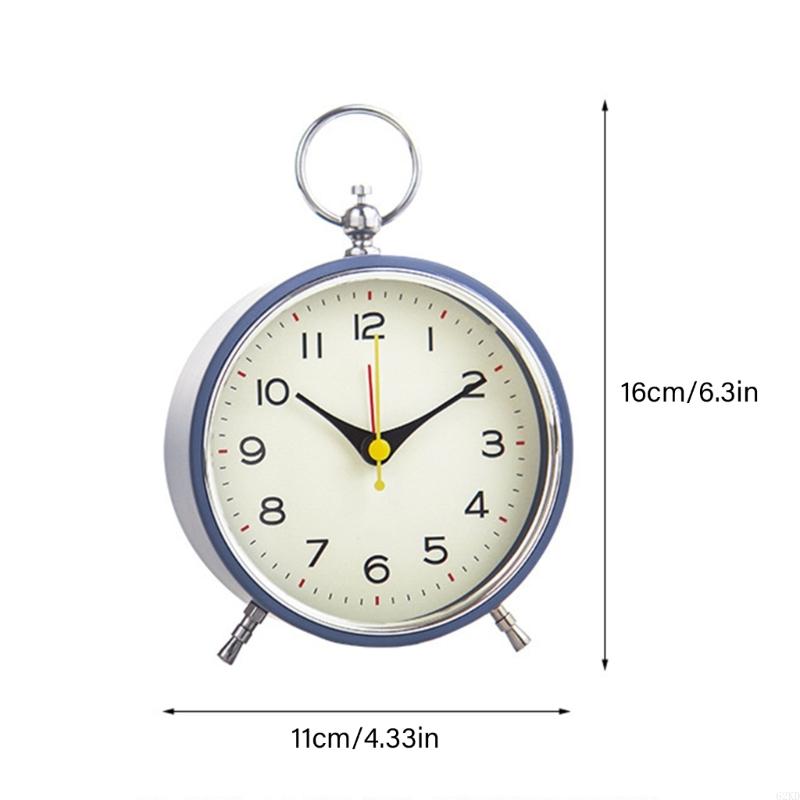 62KD Decorative Classical Alarm Clock with Nightlight for Bedroom Snooze Feature