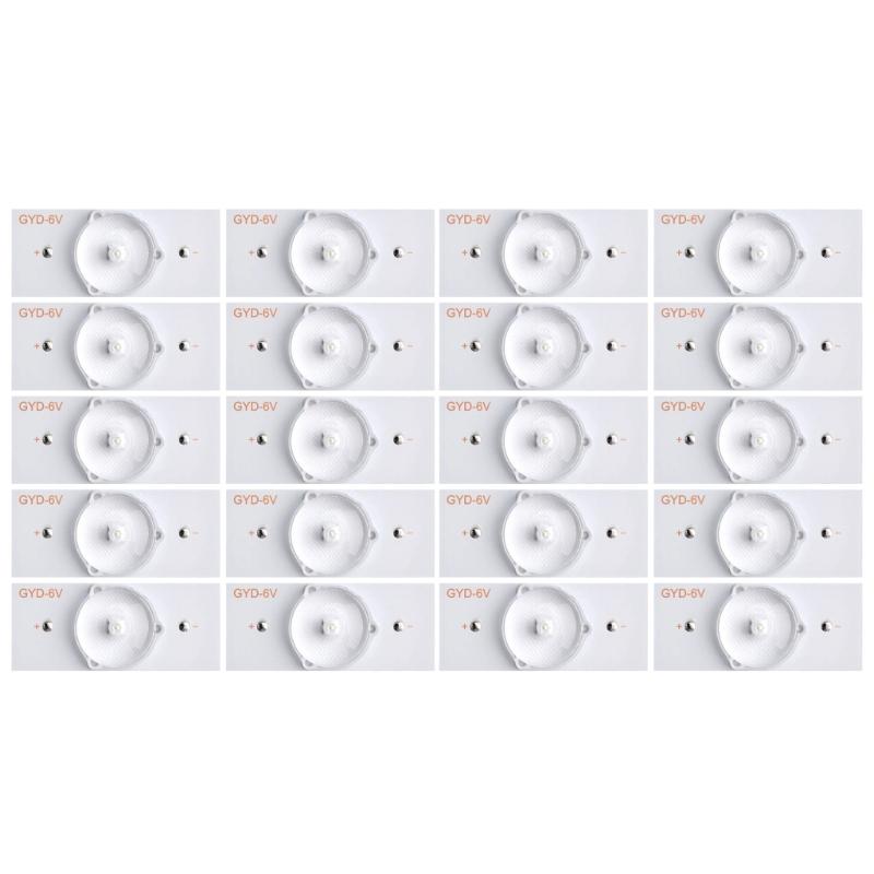 3V 6V LG6V Lamp Beads LED Backlight Bead with Opt Lens Fliter for TVs Repair Perfect for 32-65inch Screens