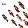 Rustic Christmas Tree Pendants Nutcracker Ornaments, Durable Wooden Hanging Figurines, Country Style Retro Holiday Gift Tags Decorations, for