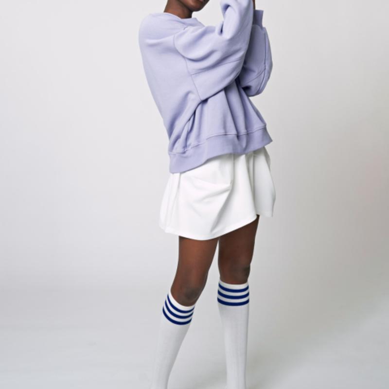 ATHPLATFORM AW31AS04 Blue Preppy Knee Socks