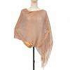 Tassel Sun Protection Shawl Solid Color Glitter Scarf Treandy Hollow Out Shawl  Dinner Party