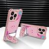 Smiley Face Is Suitable for Apple 13Pro Mobile Phone Case 17 Makeup Bracket 16 Cute 15p Leather Pattern 14 Lanyard Anti-drop Case