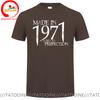 Born In 1971 Plus Size 5xl 6xl Tshirt Unisex Tshirt Homme Summer Made 1971 Aged To Perfection T Shirt Unisex Birthday Gifts Tee Shirt