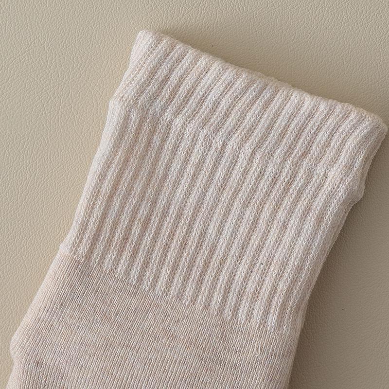 Women's Winter Anti-Odor Five-Toe Mid-Tube Socks - Thick, Warm, Sweat-Absorbent Cotton Terry.