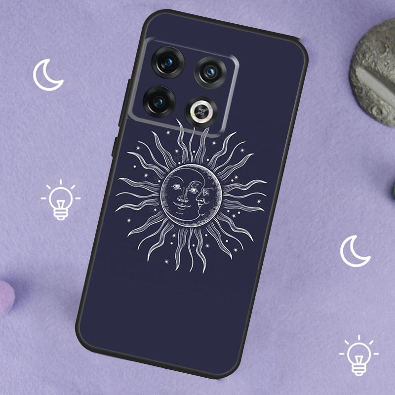 Sun Moon Face For OnePlus Nord 5 CE 2 3 4 Lite N20 N30 Case For OnePlus 15 13 12 11 10 13T 10T 10R 12R 13R