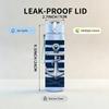 1PC Navy Stripe Anchor Nautical Print 750ml Color Plastic Sports Water Bottle Leakproof Flip Straw Lid Suitable for Sports Office Home Use