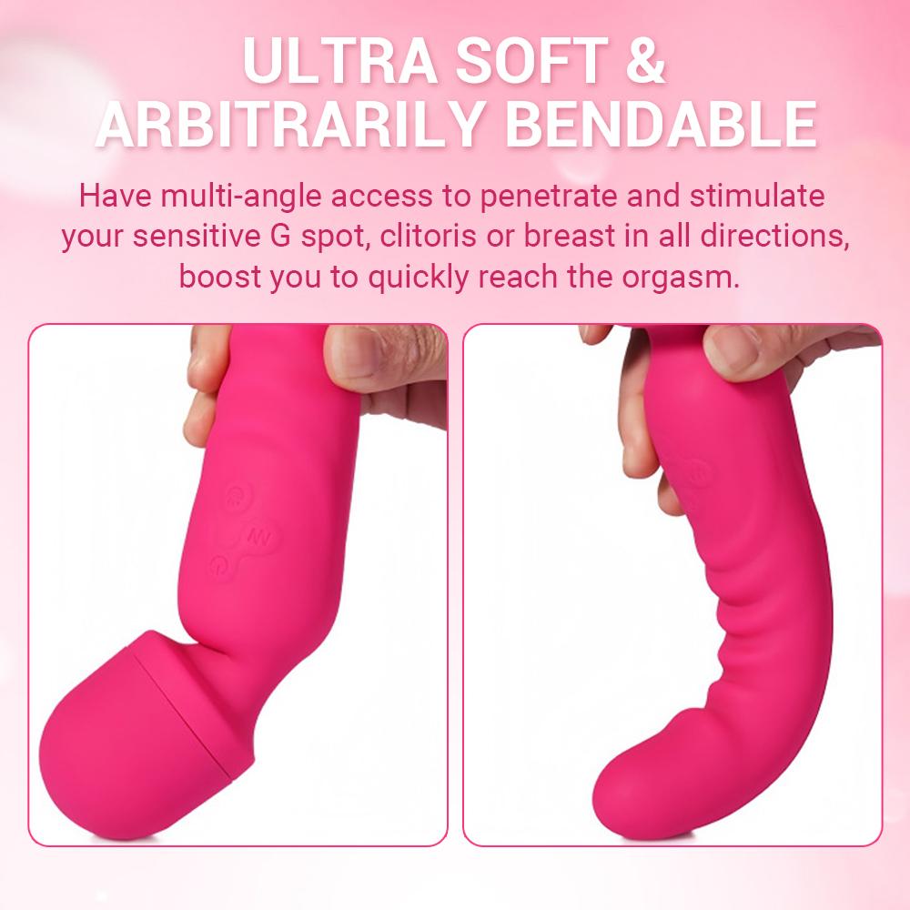 2In1 Powerful G Spot Vibrators Female Clitoris Stimulator Heating Dildo Massager Masturbation Adult Sex Toys for Women Insert Dildo Climax Masturbator