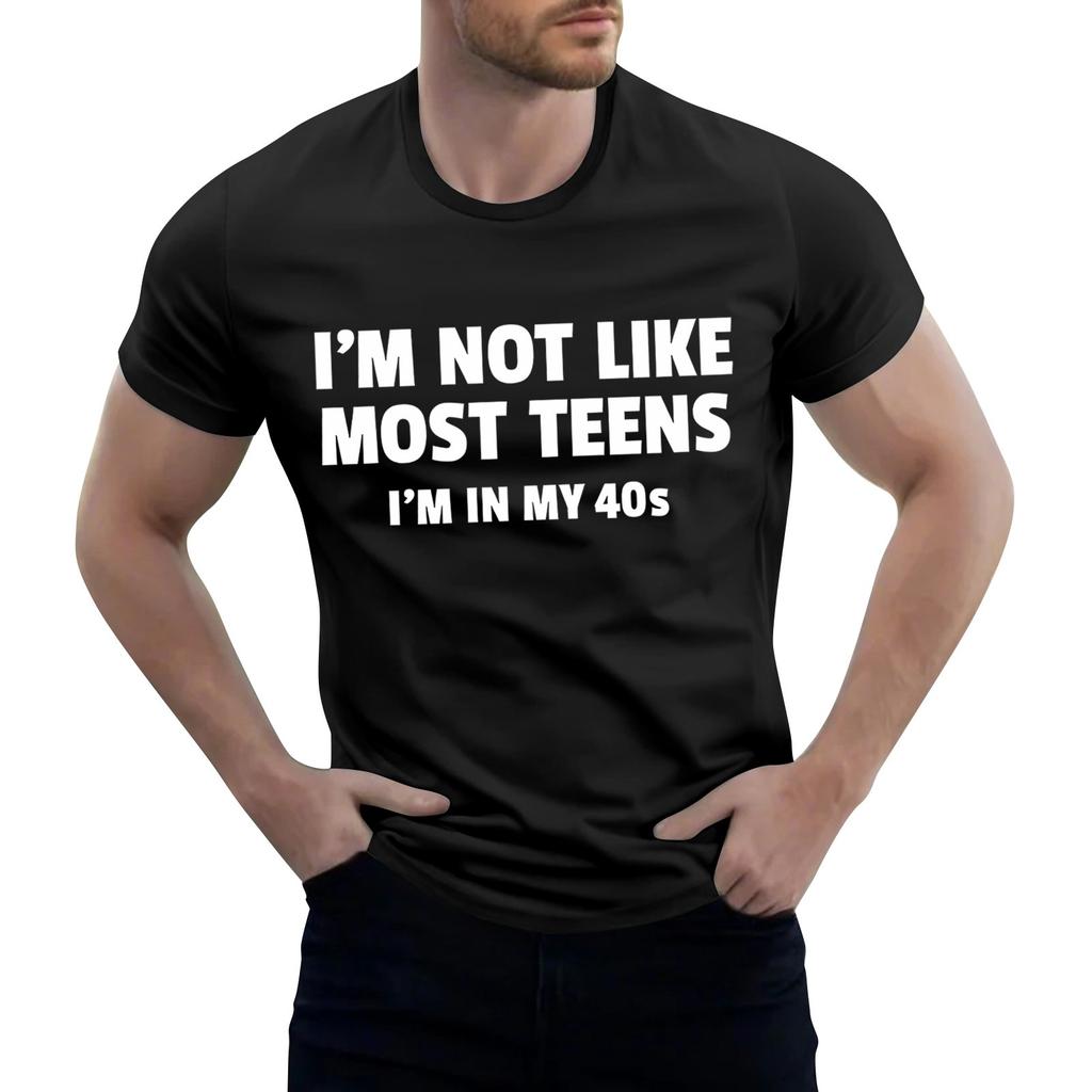 Men'S Fashionable T-Shirt Street Casual Short Sleeved Clothing