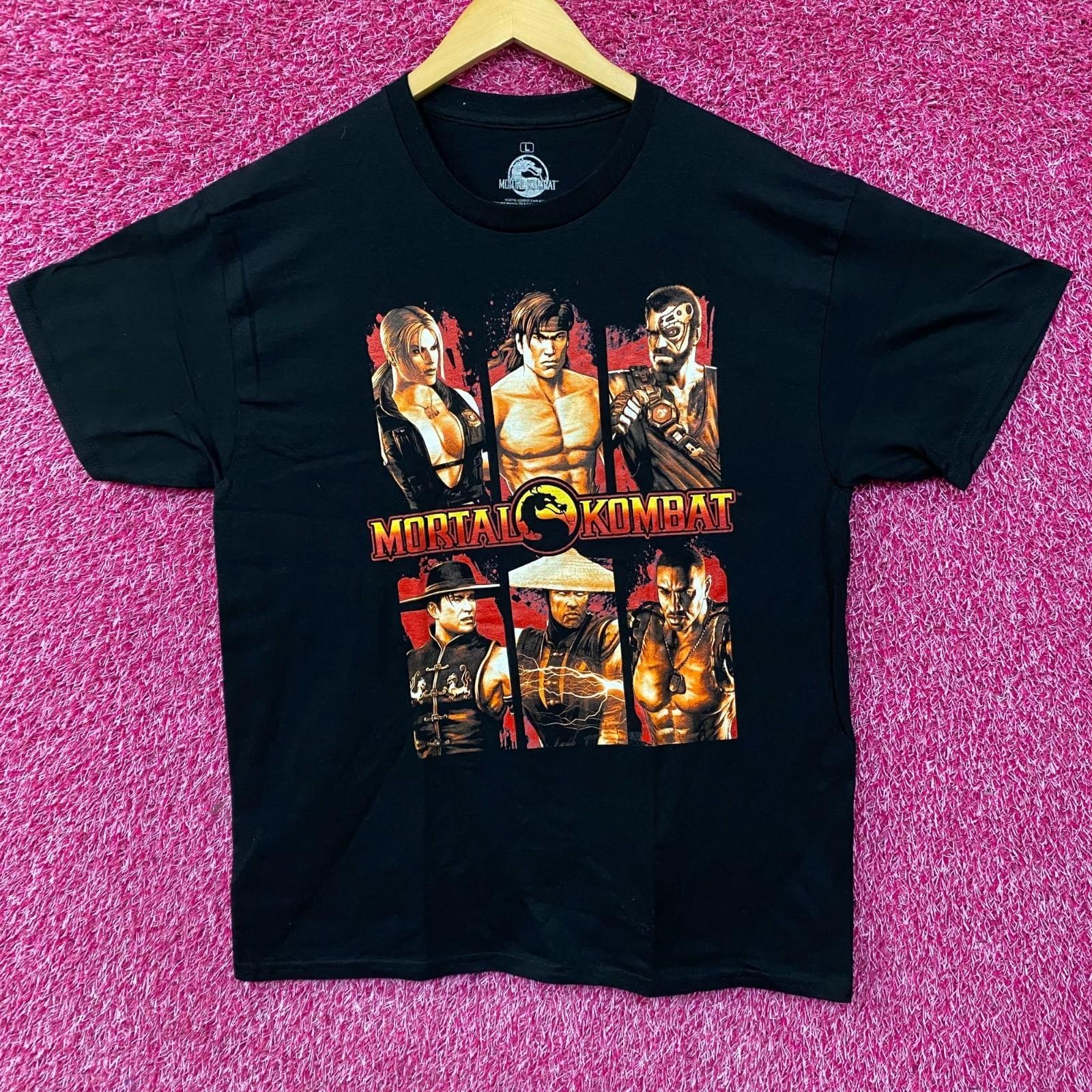 Футболка с дизайном сетки персонажей Mortal Kombat 3XL