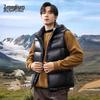 Men's Winter Shiny Hooded Down Vest