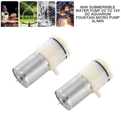 6/12V Mini Aquarium Automatic 370 Motor Suction Pump Hydroponic Systems Air Pump Micro Vacuum Pump