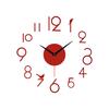 Frameless DIY Wall Mute Clock 3D Mirror Surface Sticker Home Office Decor