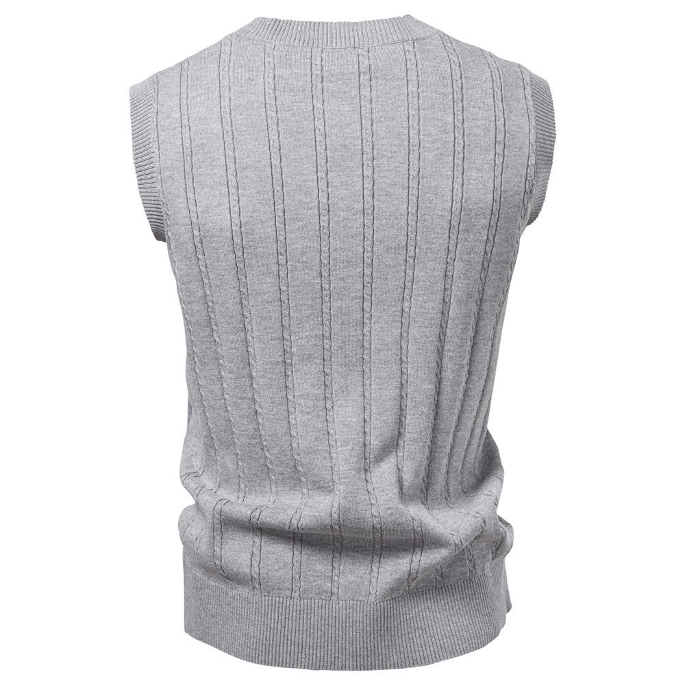 Polo Ralph Lauren Embroidery Autumn/Winter 2025 European Size V-neck Fried Dough Twists Sweater Vest for Men's Business Sweater Waistcoat