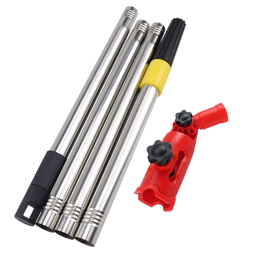 Multi-Angle Paint Brush Extender Telescopic Ceiling Wall Painting Rods Detachable Cleaning Brush Extender Stick for High Ceiling