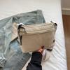 The new bag is simple, ultra-lightweight, high-end texture, niche solid color shoulder bag, fashionable and versatile satchel.