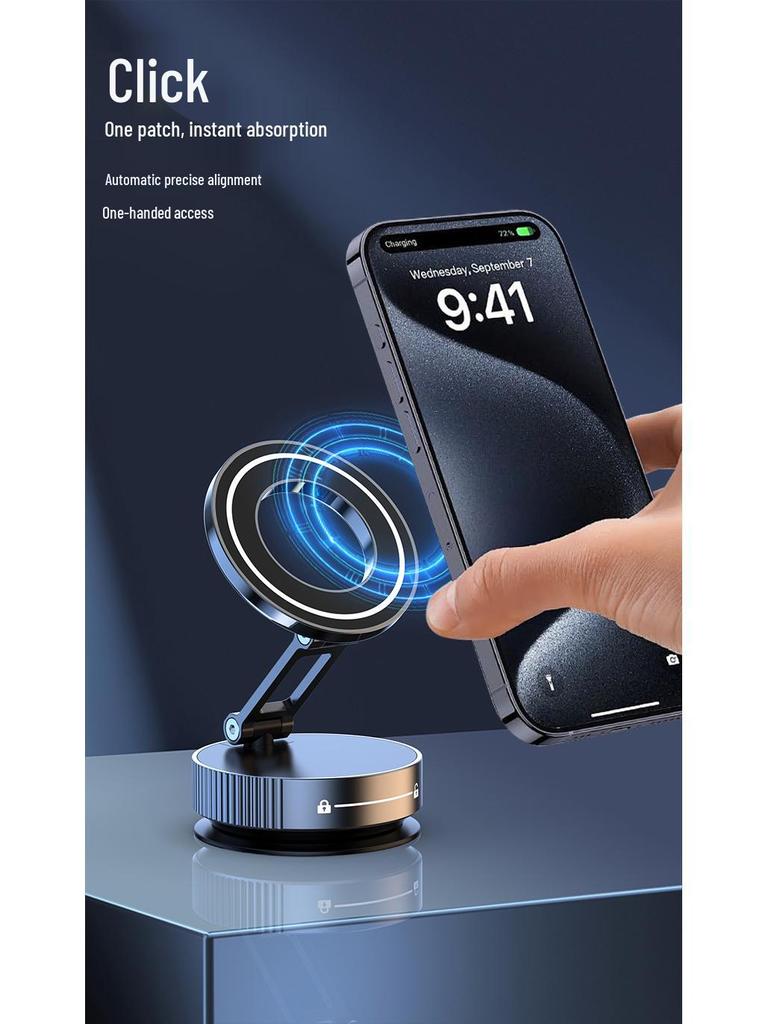 Foldable Zinc Alloy Magnetic Phone Holder for Car - K11 Model