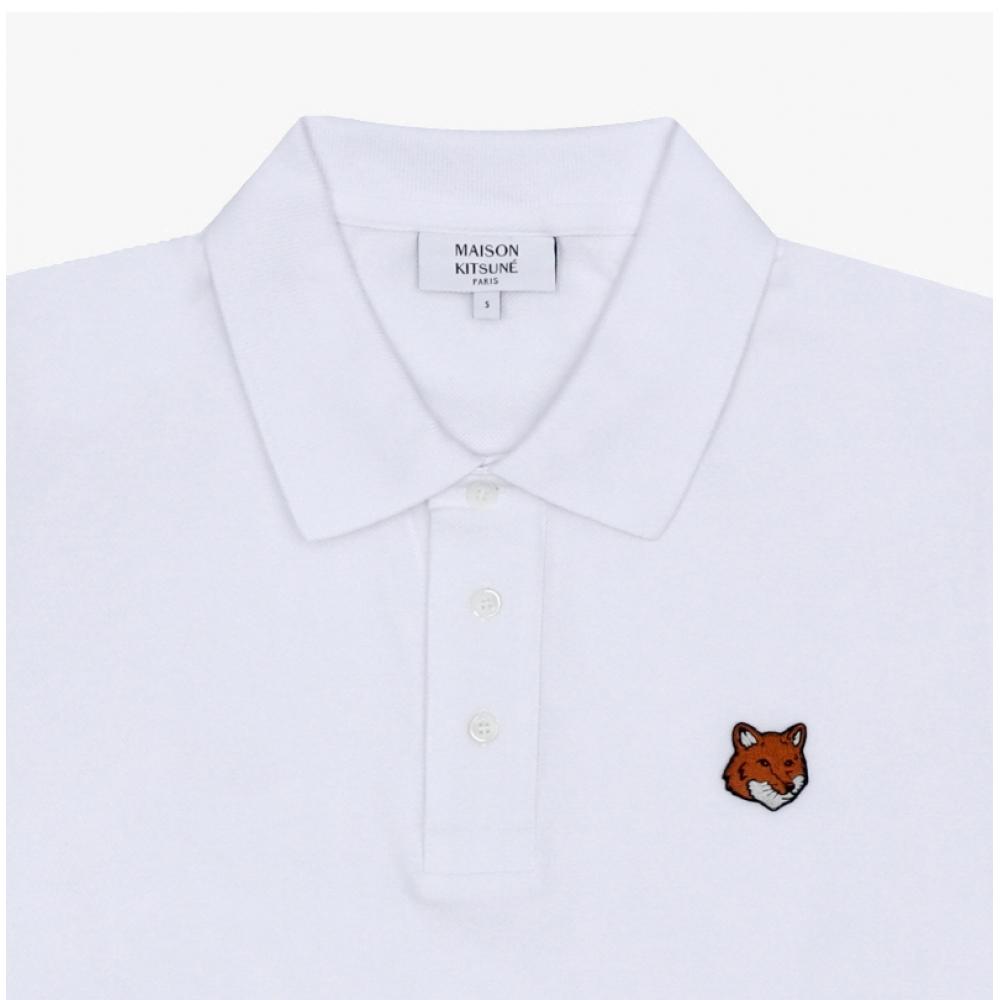 Maison KiTsune Fox Head PaTch Polo Mens ShorT Sleeve T shirT Pm00209kp0002