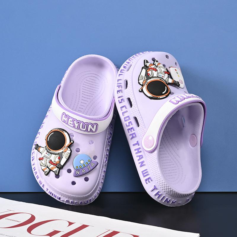 Adorable Cartoon Print Nonslip Kids Sandals In Multiple Sizes For Boys And Girls Wear Summer