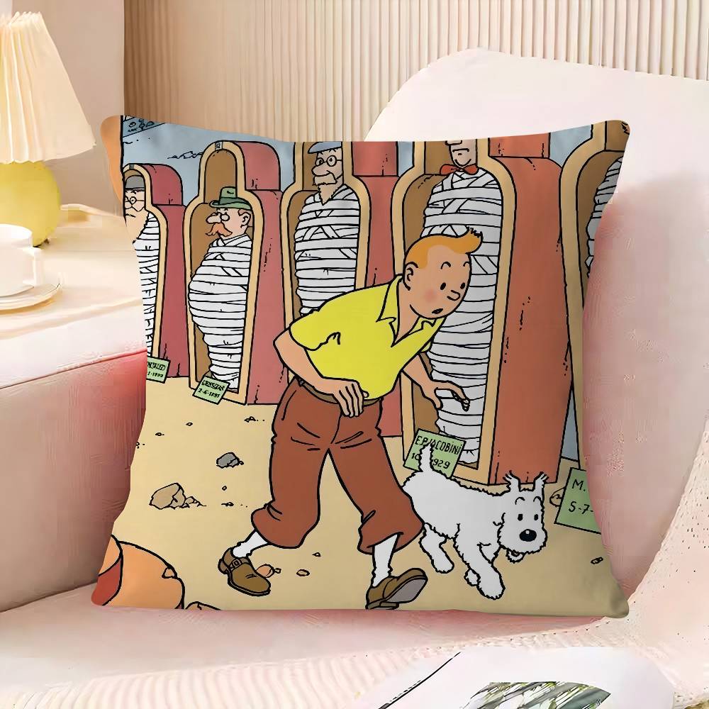 

T-Tin-tin Office Cushion Pillowcase Car Cushion Cover45X45CM Lumbar Pillowcase Sofa Pillowcover 16x16Inch