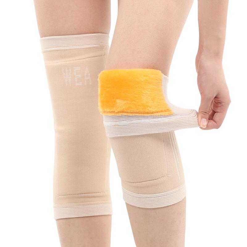 

Knee pads to keep warm, old cold legs, thickened and velvet, men and women, the elderly, cold-proof knee joints XL бежевый