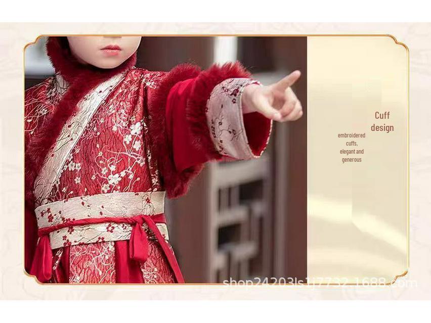 Winter-Hanfu-Kostüm für Jungen - Ming-Stil Tang-Anzug