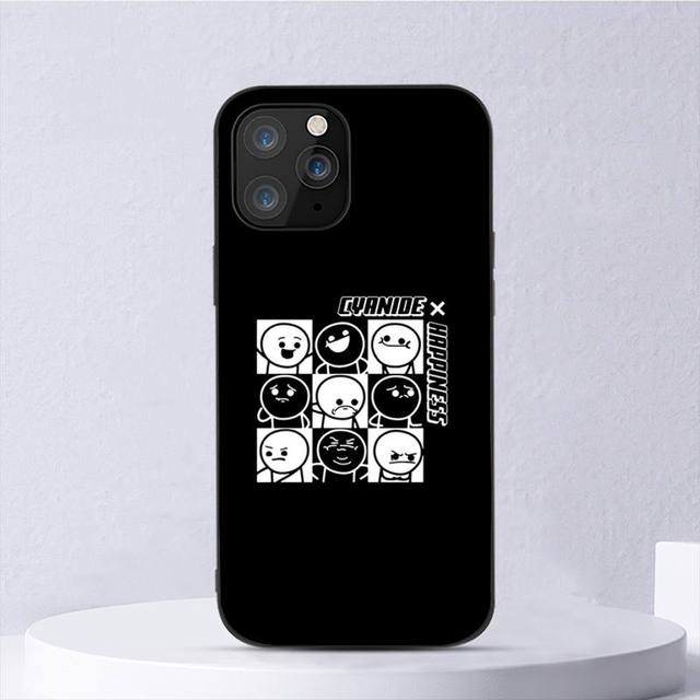 

Забавный чехол для телефона с цианидом и счастьем в стиле аниме для Iphone 11 12 Mini 13 14 Pro Xs Max X 8 7 6s Plus 5 Se Xr Shell iPhone12PROMAX