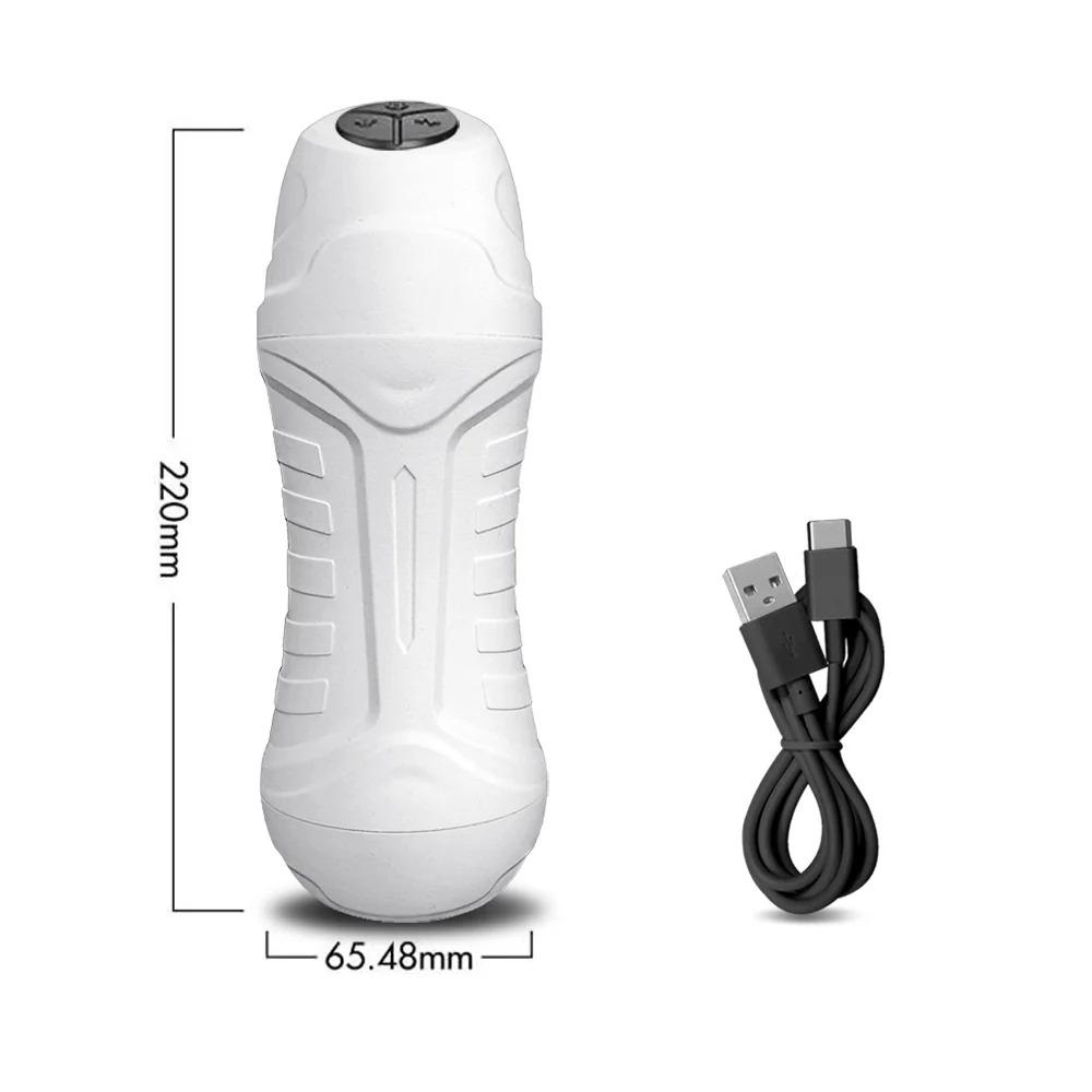 Automatic Male Masturbator Vibration Blowjob Sucking Machine Silicone Vagina Masturbation Cup Sex Toys Adult Goods for Men